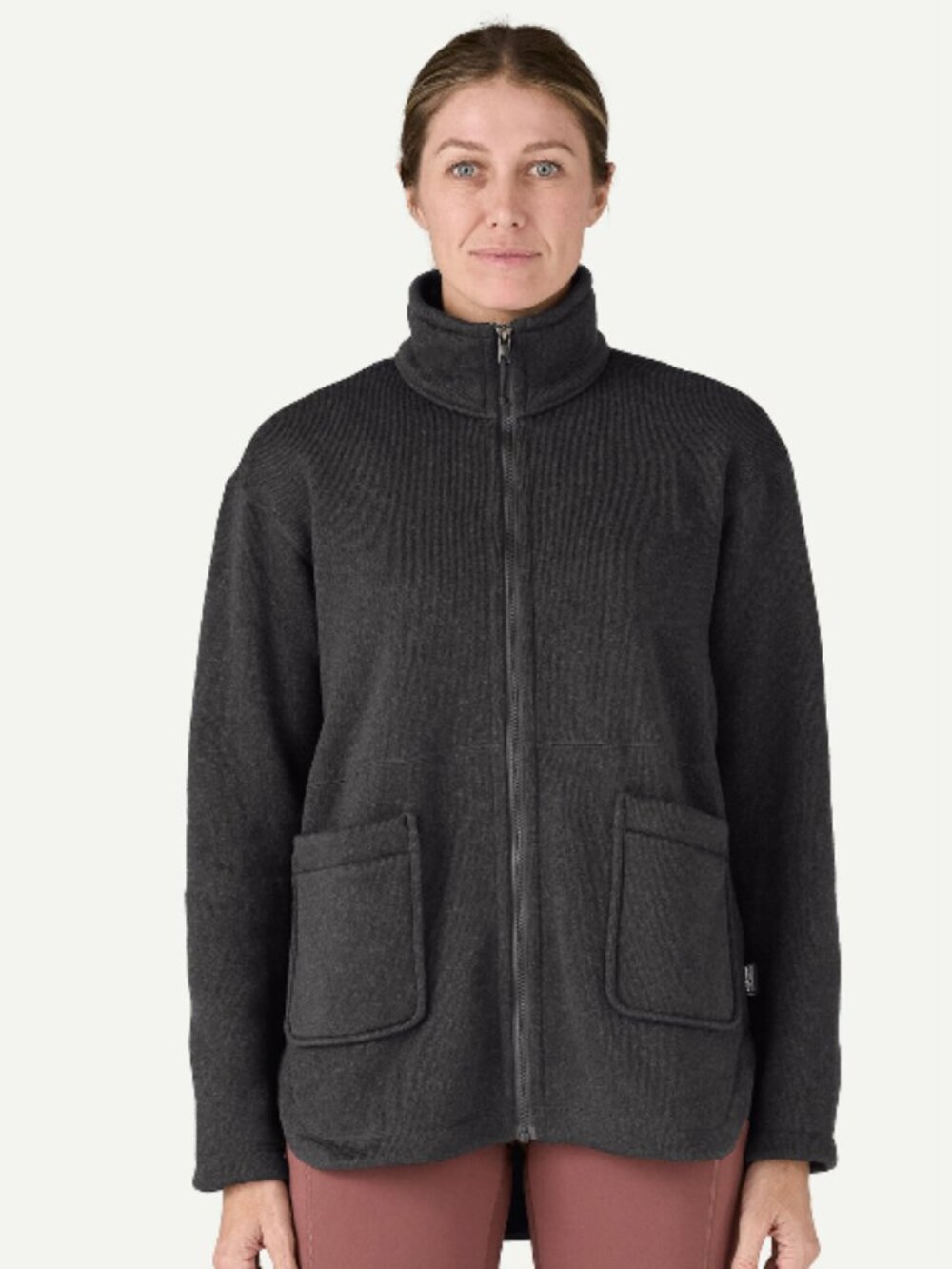 Patagonia Women's Better Sweater® Oversized Fleece Coat, Black, Size Large